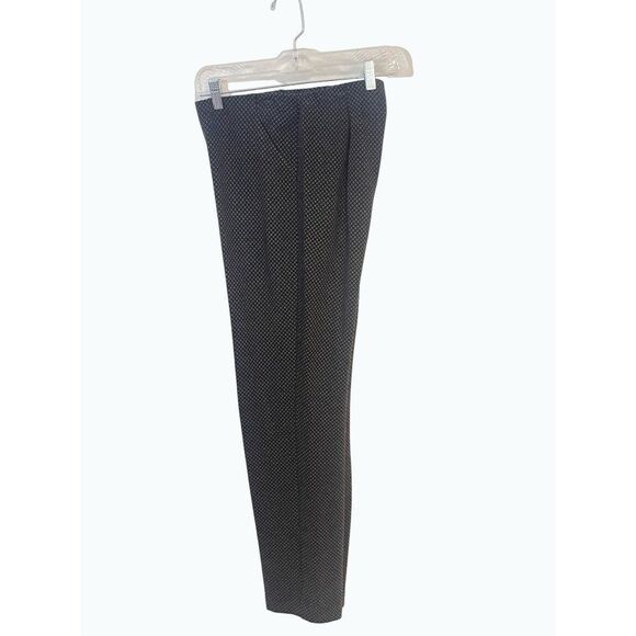 J. Jill Versatile Ponte Slim-Leg Pants Black Gray Geometric Small - Picture 1 of 4